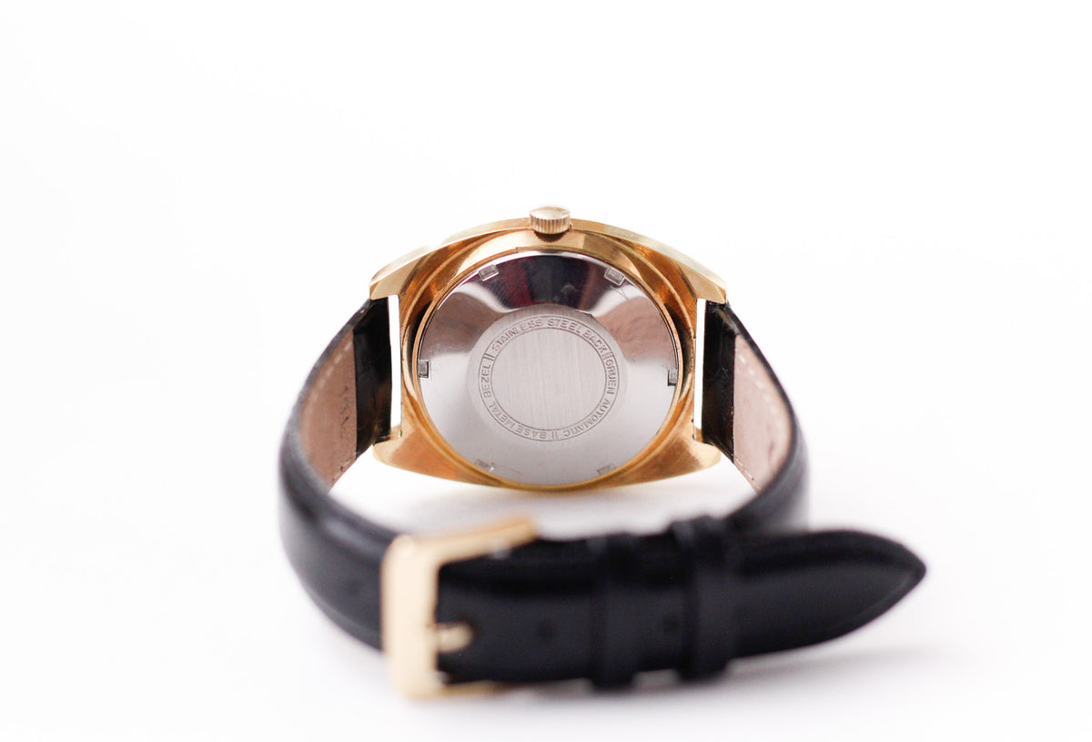 [Serviced] 1970s Gruen Automatic Tiger Eye Dial Men's Wrist-Watch