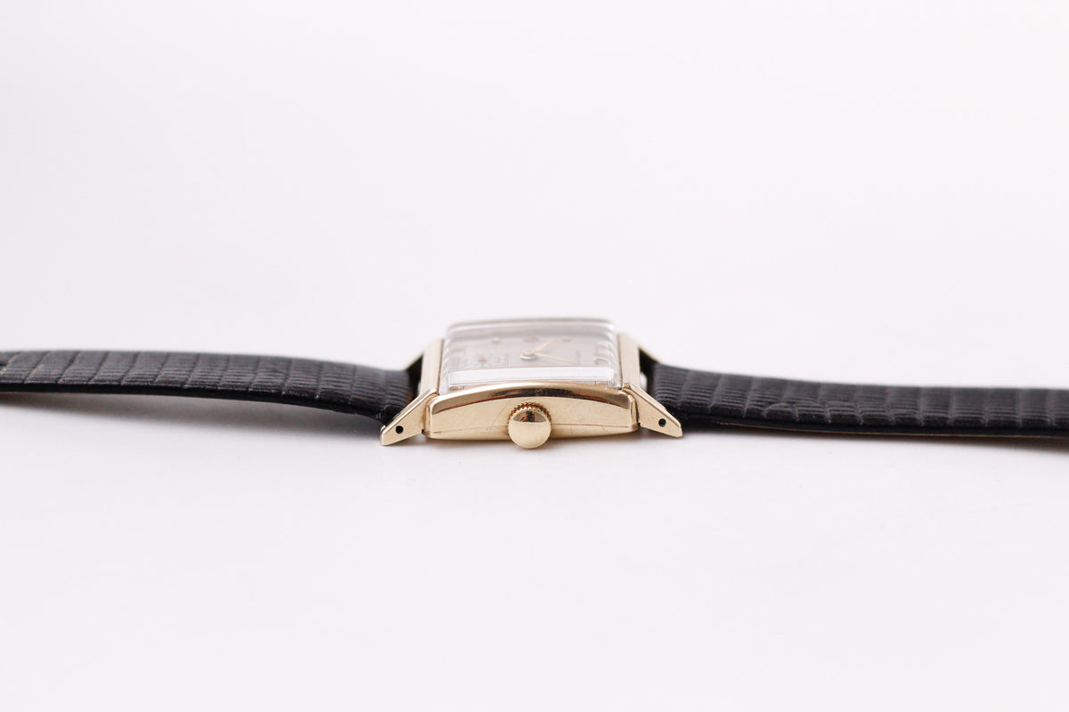 [Serviced] 1950s Hamilton Mechanical Art Deco Men's Wrist-Watch