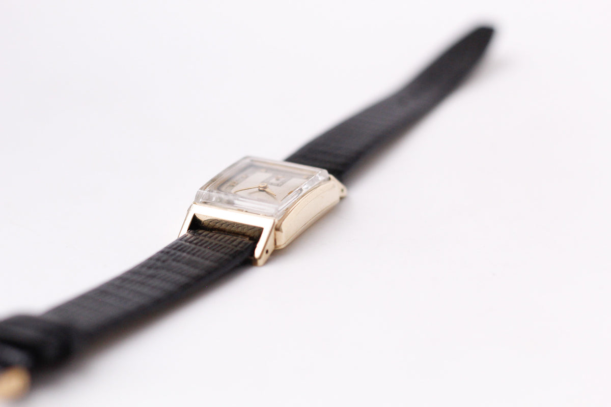 [Serviced] 1950s Hamilton Mechanical Art Deco Men's Wrist-Watch