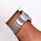 1981 Pulsar Quartz 'Baby Santos' Two Tone Case Men's Wrist Watch