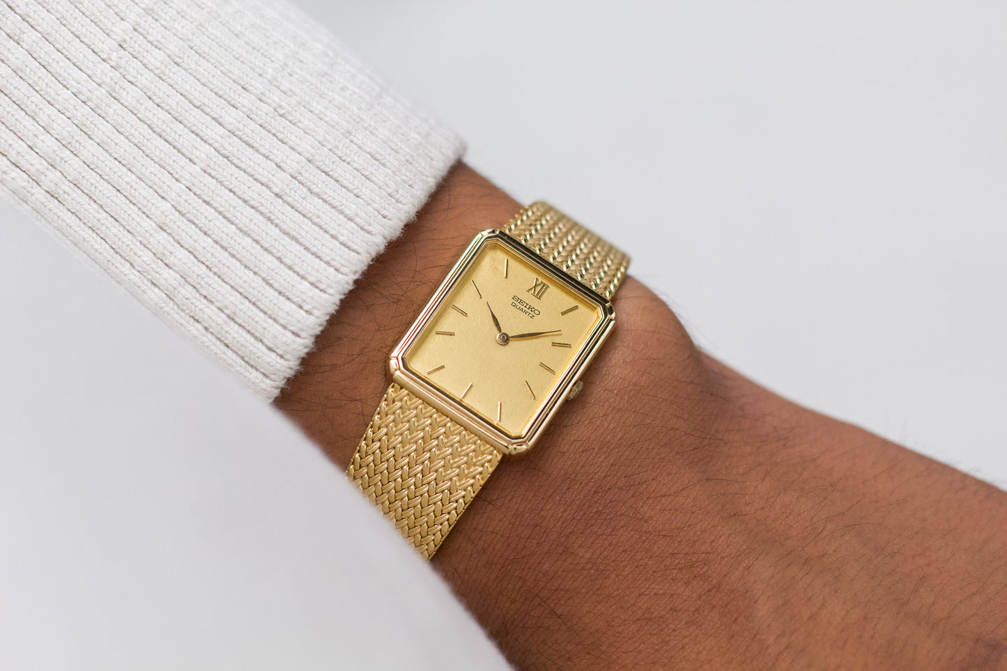 1987 Seiko Quartz Golden Tank  'Sample' Variant  Men's Wrist-Watch
