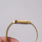 [New Old Stock] 1990s Citizen Quartz Golden Textured Dial Men's Wrist-Watch W/Box