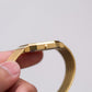 [New Old Stock] 1990s Citizen Quartz Golden Textured Dial Men's Wrist-Watch W/Box