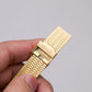 [New Old Stock] 1990s Citizen Quartz Golden Textured Dial Men's Wrist-Watch W/Box