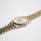 2004 Pulsar Quartz Silver Sunburst Dial Custom Logo Men's Two Tone Wrist-Watch W/Box