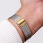 1983 Seiko Quartz Straight Grain Gray Dial Men's Wrist-Watch W/Box
