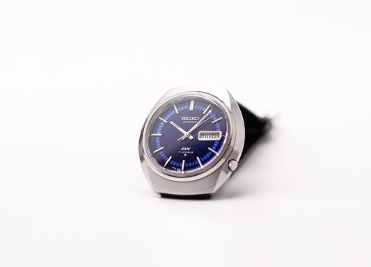 1971 Seiko Automatic Deluxe Royal Blue Sunburst Dial Men's Wrist-Watch