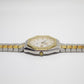 1991 Pulsar Quartz Stark White Dial Two Tone Men's Wrist-Watch