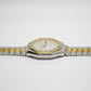 1991 Pulsar Quartz Stark White Dial Two Tone Men's Wrist-Watch