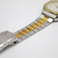 1991 Pulsar Quartz Stark White Dial Two Tone Men's Wrist-Watch