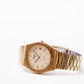 1982 Pulsar Quartz Straight Grain Golden Dial Men's Wrist-Watch