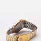 1982 Pulsar Quartz Straight Grain Golden Dial Men's Wrist-Watch
