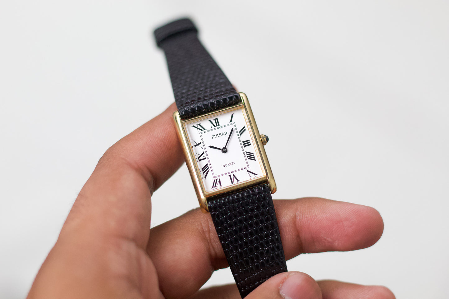 1997 Pulsar Quartz 'Roman Baby Tank' Men's Wrist-Watch