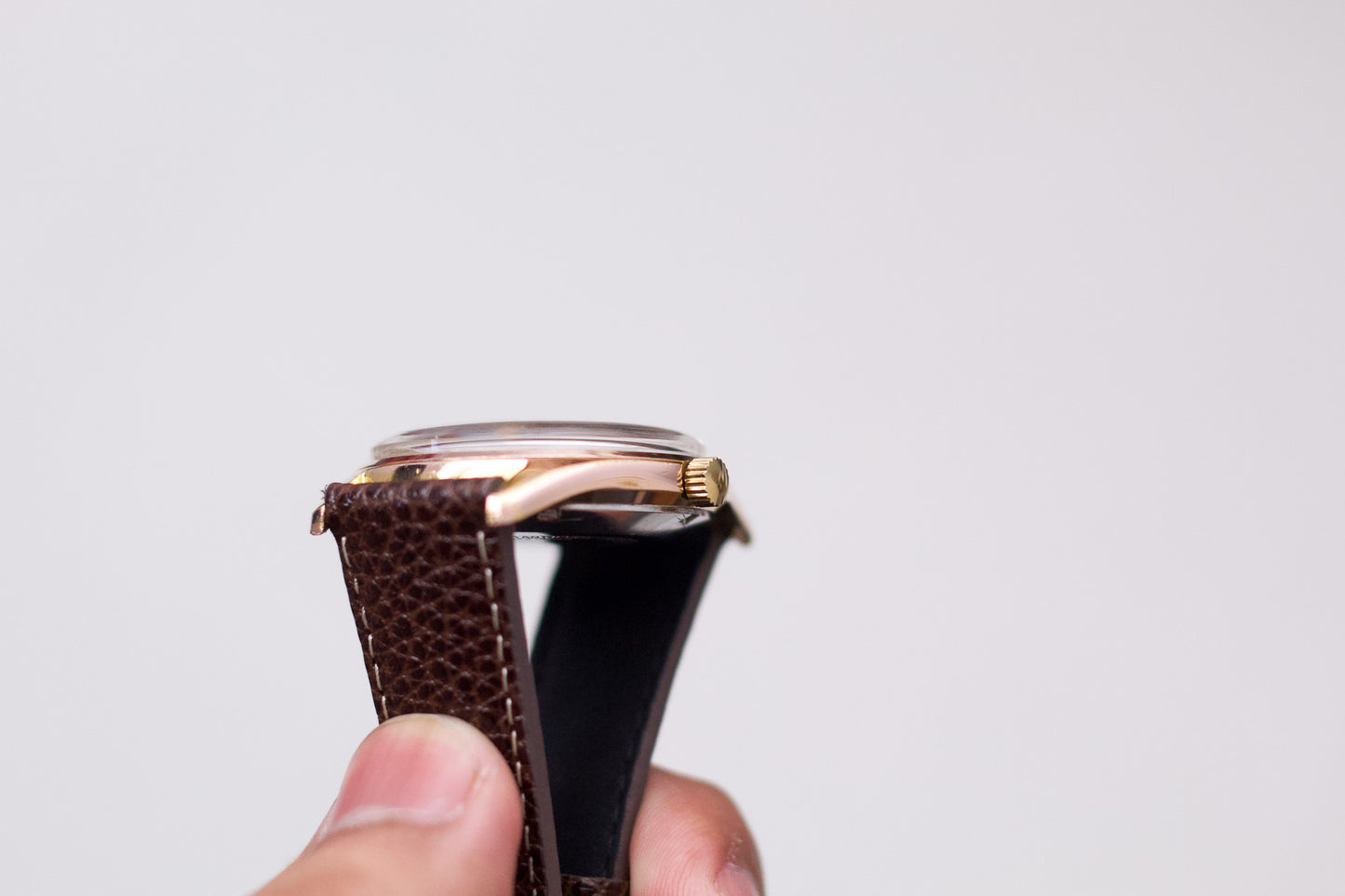[Serviced] 1960s Gruen Autowind Champagne Sunburst Men's Wrist-Watch