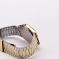 1982 Pulsar Quartz Straight Grain Golden Dial Men's Wrist-Watch