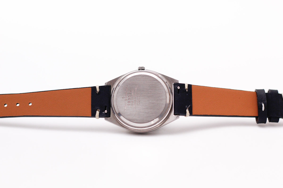 1977 Seiko Type II Quartz Midnight Blue Dial Men's Wrist-Watch