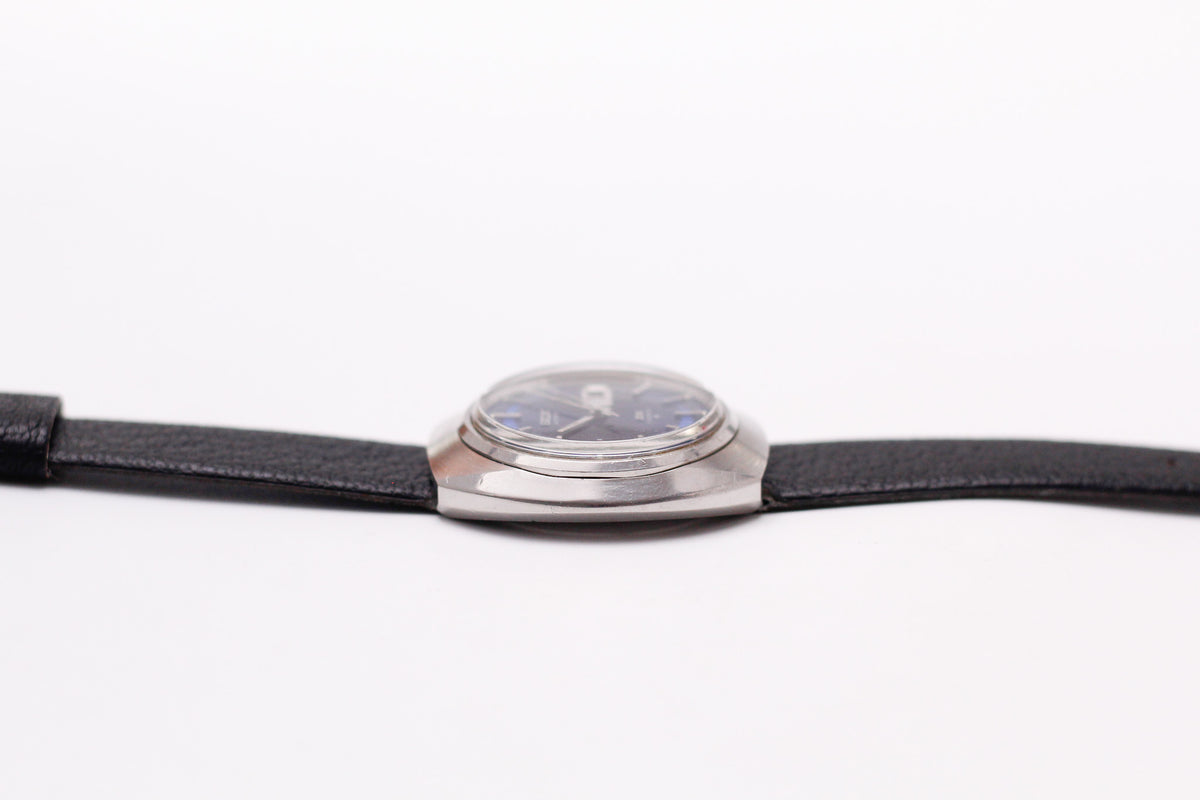1971 Seiko Automatic Deluxe Royal Blue Sunburst Dial Men's Wrist-Watch