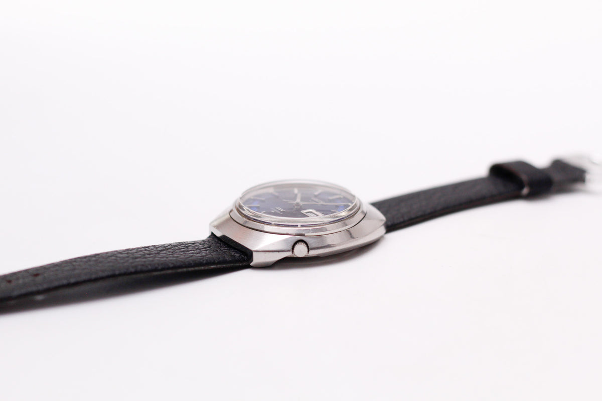 1971 Seiko Automatic Deluxe Royal Blue Sunburst Dial Men's Wrist-Watch