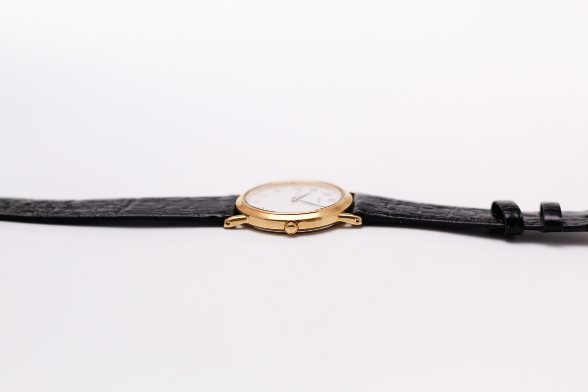 [Mint] 1991 Seiko Quartz Breguet Numeral Dial Men's Wrist-Watch W/Box & Papers