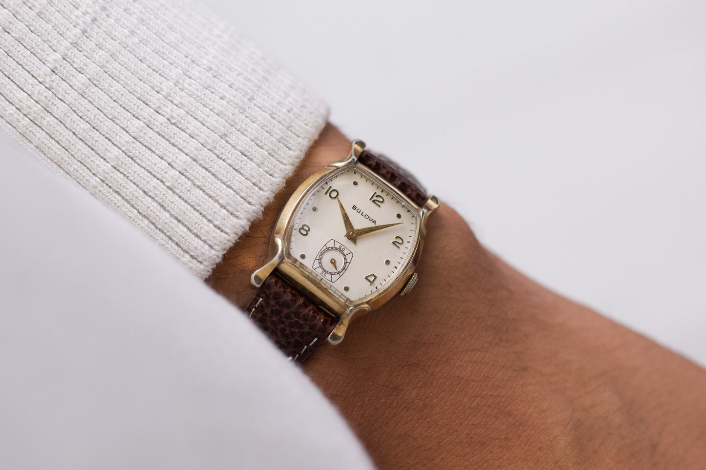 [Serviced] 1950s Bulova Art Deco Mechanical Men's Wrist-Watch