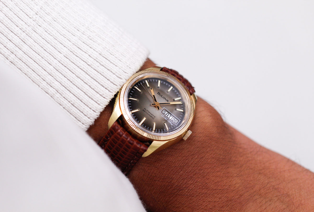 [Serviced] 1977 Bulova Automatic 'Snake Eye' Dial Men's Wrist-Watch