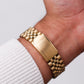 [Near Mint] 1995 Seiko Quartz Golden Sunburst Baby Day-Date Men's Wrist-Watch