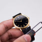 [New Old Stock] 1990 Seiko Quartz Inky Black Dial Men's Wrist-Watch W/Tag