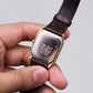 [New Old Stock] 1998 Citizen Quartz Silver Sunburst Dial Tank Style Men's Wrist-Watch W/Tag