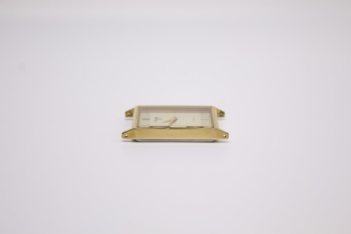 1994 Pulsar Quartz Straight Grain Pale Dial Men's Wrist-Watch