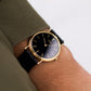 [New Old Stock] 1990 Seiko Quartz Inky Black Dial Men's Wrist-Watch W/Tag