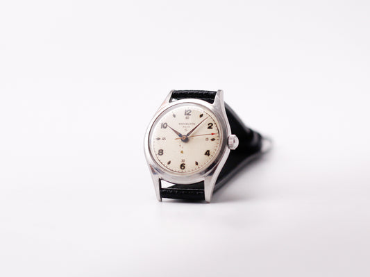 [Serviced] 1950s Wadsworth Mechanical Military Dial Men's Wirst-Watch