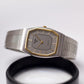 1993 Pulsar Quartz Straight Grain Gray Dial Two Tone Men's Wrist-Watch