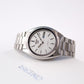 [Serviced] 1990 Seiko 5 Straight Grain Silver Dial Men's Wrist-Watch W/Box & Papers