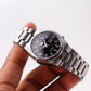 2012 Seiko Automatic Inky Black Arabic Dial Men's Wrist-Watch