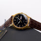 1994 Pulsar Quartz Inky Black Dial Men's Wrist-Watch Full-Set