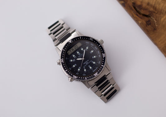 1984 Seiko 'Baby Arnie' Sports 100 Alarm Chronograph Ana-Digi Men's Wrist-Watch