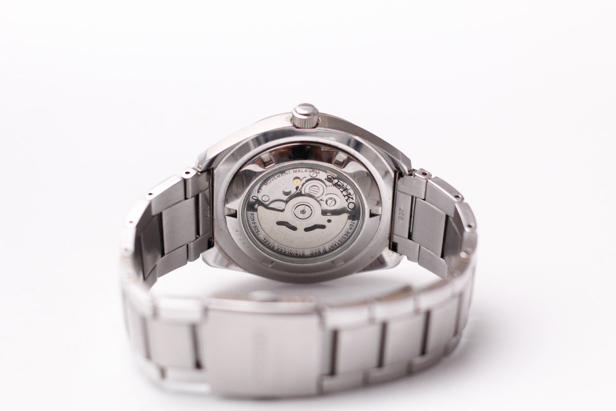 2014 Seiko Automatic Marine Blue Dial Jumbo Case Men's Wrist-Watch