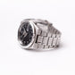 2012 Seiko Automatic Inky Black Arabic Dial Men's Wrist-Watch