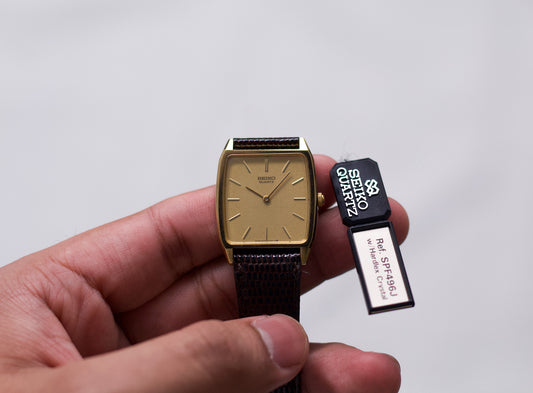 [New Old Stock] 1985 Seiko Quartz 'Tank' Men's Wrist-Watch