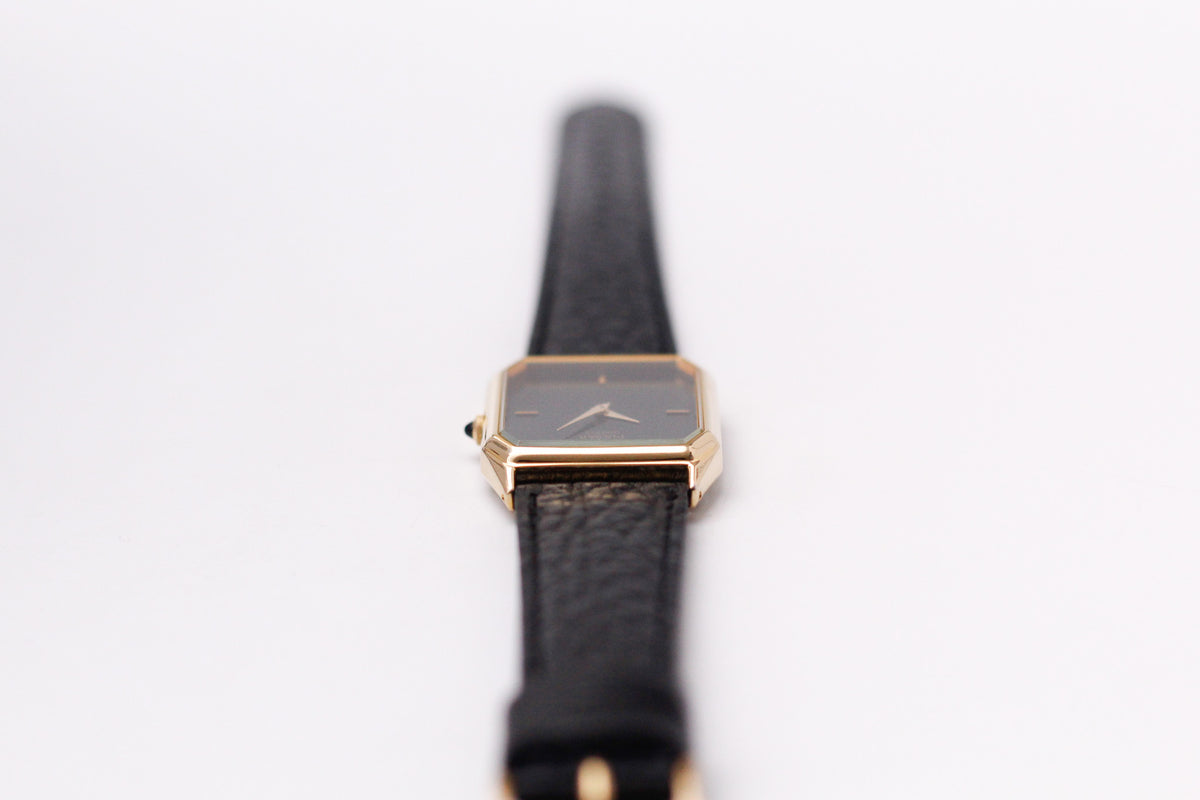 2001 Pulsar Quartz Inky Black Gemstone Dial Men's Wrist-Watch