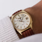 1980 Pulsar Quartz Light Champagne Sunburst Dial Men's Wrist-Watch