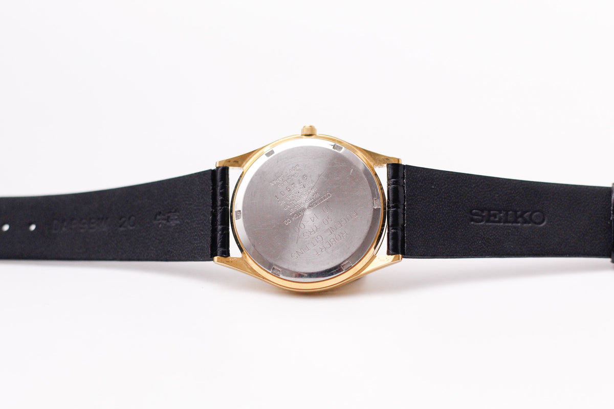 1999 Citizen Baby 'Day-Date' Golden Sunburst Dial Two Tone Men's Wrist Watch