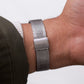 1993 Pulsar Quartz Straight Grain Gray Dial Two Tone Men's Wrist-Watch