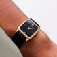 2001 Pulsar Quartz Inky Black Gemstone Dial Men's Wrist-Watch