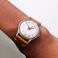 [Serviced] 1960s Baylor Mechanical Fluted Silver Dial Men's Wrist-Watch