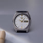 1995 Seiko 5 Pearl White Linear Dial Men's Wrist-Watch