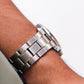 [Near Mint] 2000s Pulsar Quartz Silver Sunburst Dial Two Tone Case Men's Wrist-Watch W/Tag