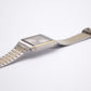 1984 Seiko Quartz Tank Two Tone Silver Dial Men's Wrist-Watch