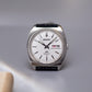 [Serviced] 1970 Seiko Lord-Matic Straight Grain Silver Dial Cushion Case Men's Wrist-Watch