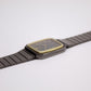 1985 Pulsar Quartz Black Linear Dial Men's Wrist-Watch